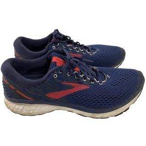 Brooks Ghost 11 Mens size 11.5 navy blue red